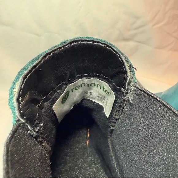 Remonte Teal Leather Ankle Boots - Picture 5 of 9